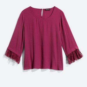 Eden Society Yazzi Lace Sleeve Blouse